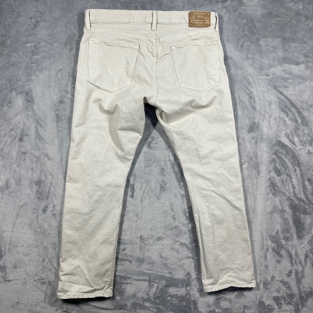 Polo Ralph Lauren‎ Varick Slim Straight Men's Khaki Chinos Size 34(35)x30 - Picture 8 of 12